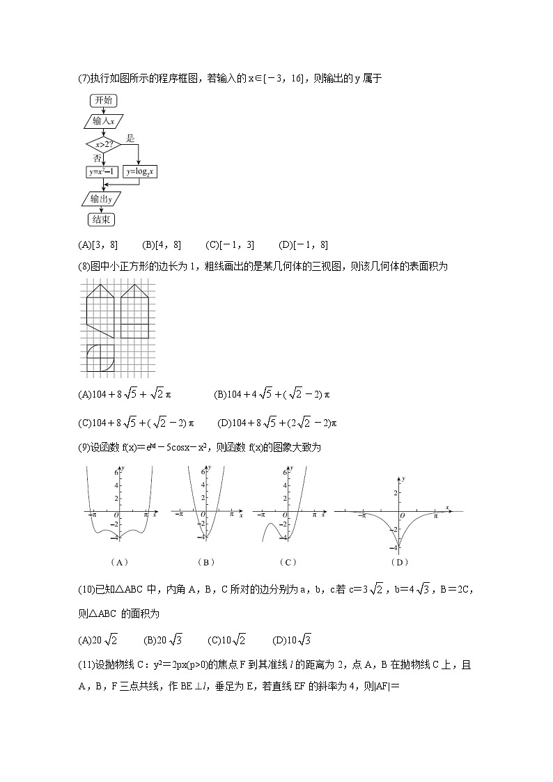 2020百校联考高考百日冲刺金卷全国Ⅱ卷数学（文）（一）含答案02