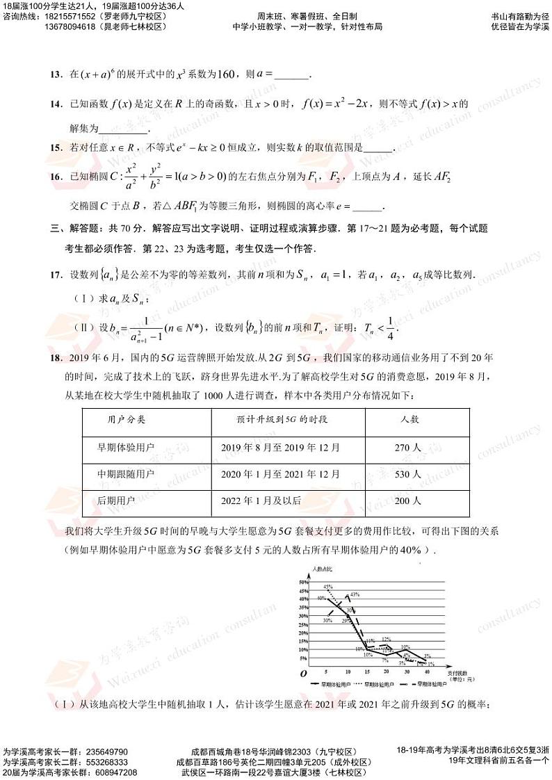 2020成都七中高三二诊模拟考试理科数学PDF版含答案03