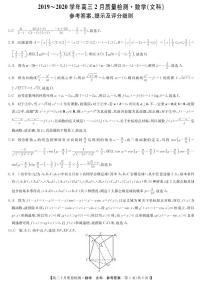2020九师联盟高三2月质量检测数学（文）PDF版含答案