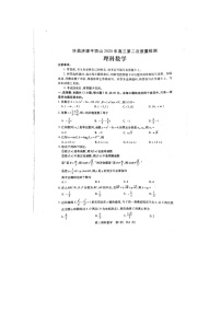 2020三（许昌、济源、平顶山）高三下学期第二次联考数学（理）试题扫描版缺答案