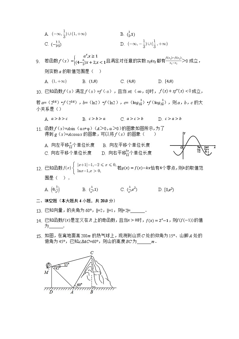 2020临汾洪洞县一中高三上学期期中考试数学（文）试题缺答案02