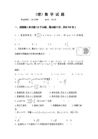 2020临汾洪洞县一中高三上学期期中考试数学（理）试题含答案
