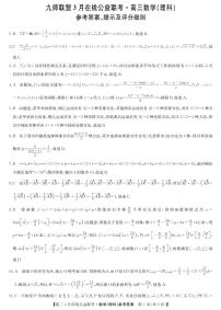 2020九师联盟3月高三在线公益联考数学（理）试题PDF版含解析