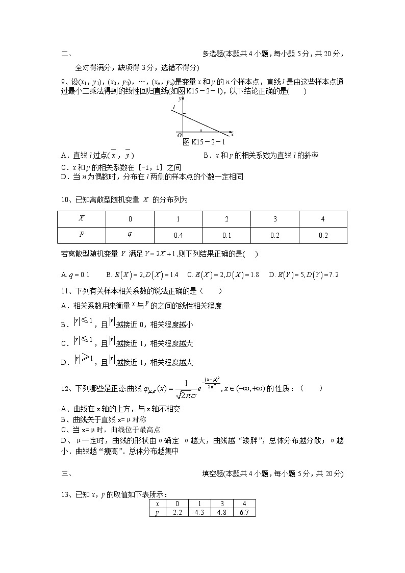 2021葫芦岛八中高二下学期期中考试数学试卷含答案第2页