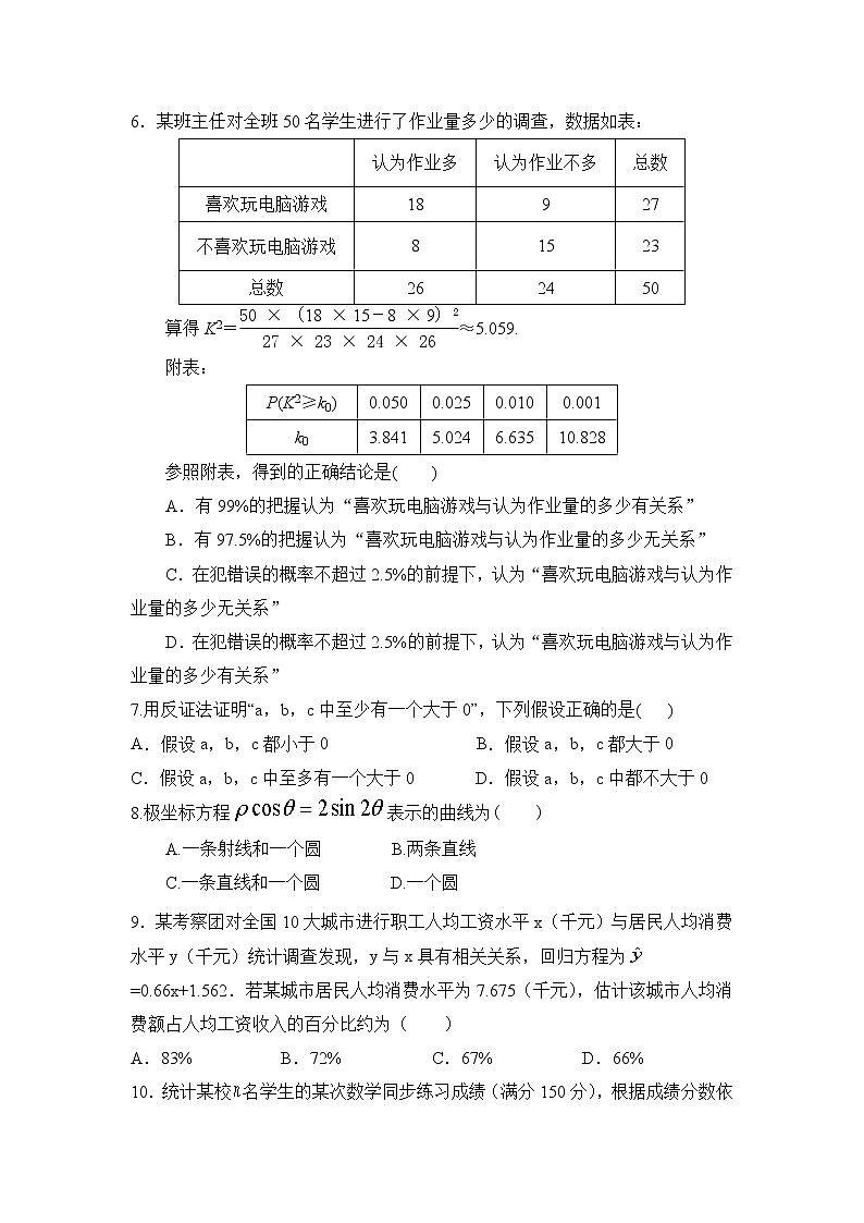 2021正阳县高级中学高二下学期第一次素质检测数学（文）试卷含答案第2页