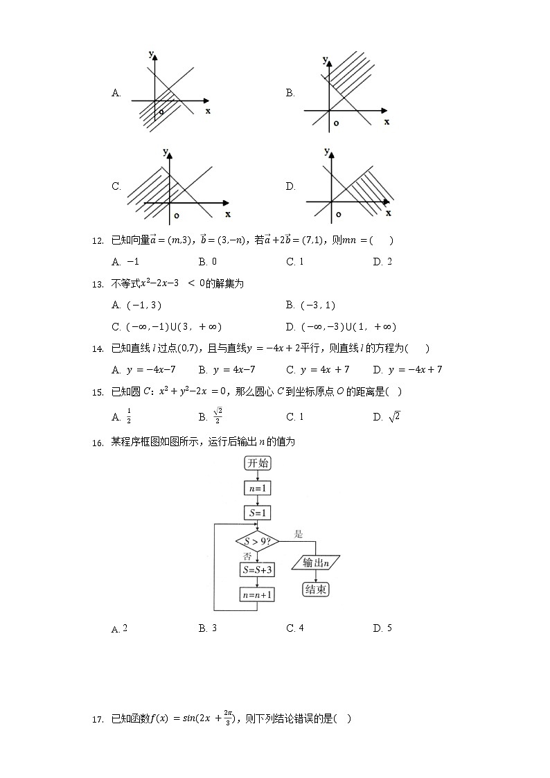 2021合肥长丰县凤麟中学高二下学期期中考试数学（文）试题含答案第2页