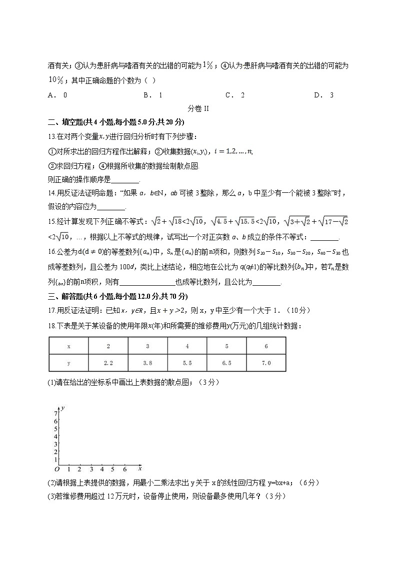 2021陕西省黄陵中学高二下学期第一次月考数学（文）试题含答案第3页