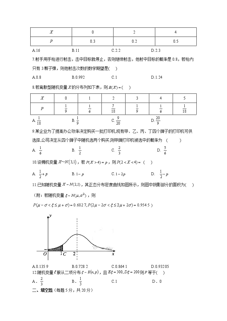 2021长春第二十九中学高二下学期第一学程考试数学（理）试卷含答案02