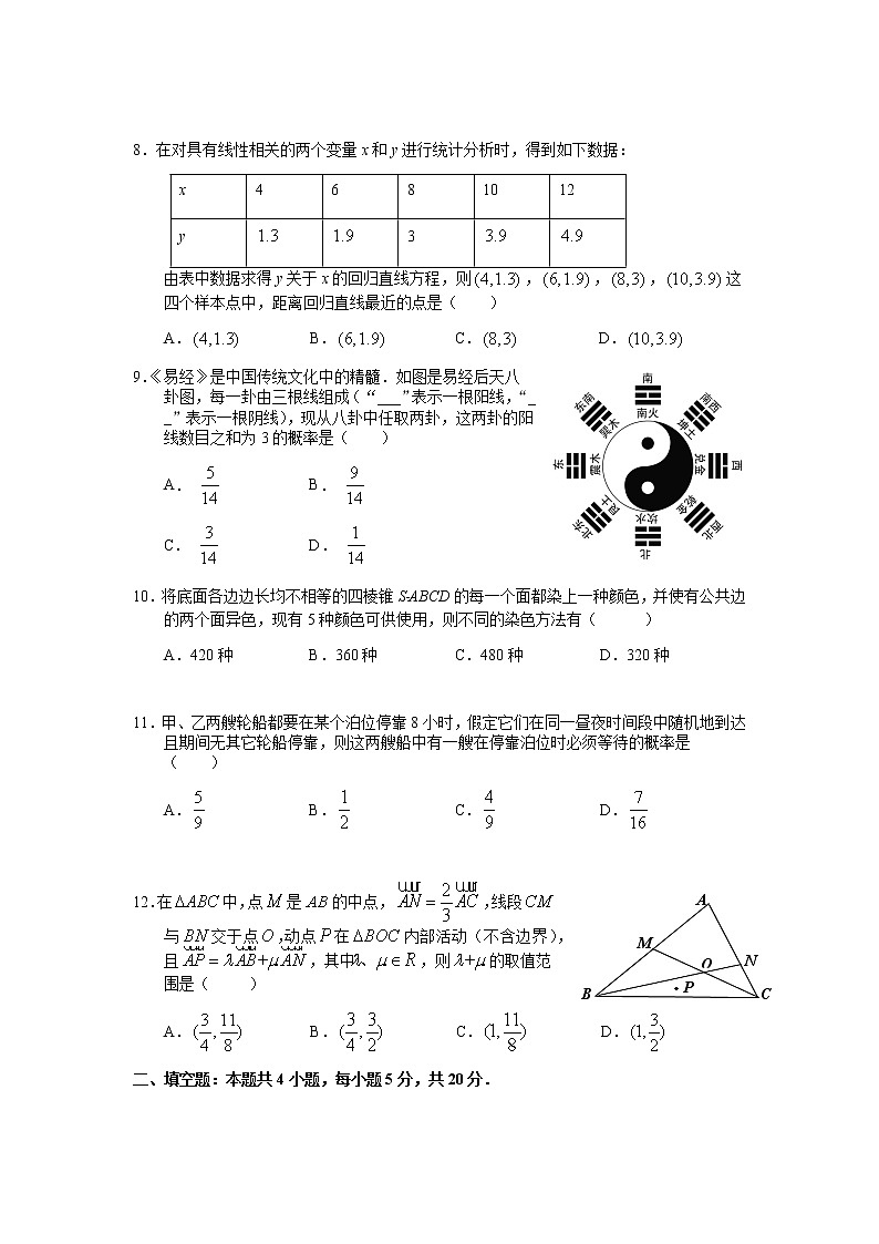2021上饶高二上学期期末质量测试数学（理）试题含答案02