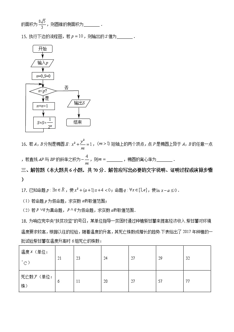 2021吉安高二上学期期末数学（文）试题含答案第3页