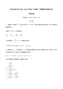 2021阜阳颍东区衡水实验中学高二上学期第四次调研考试数学（文）试题含答案