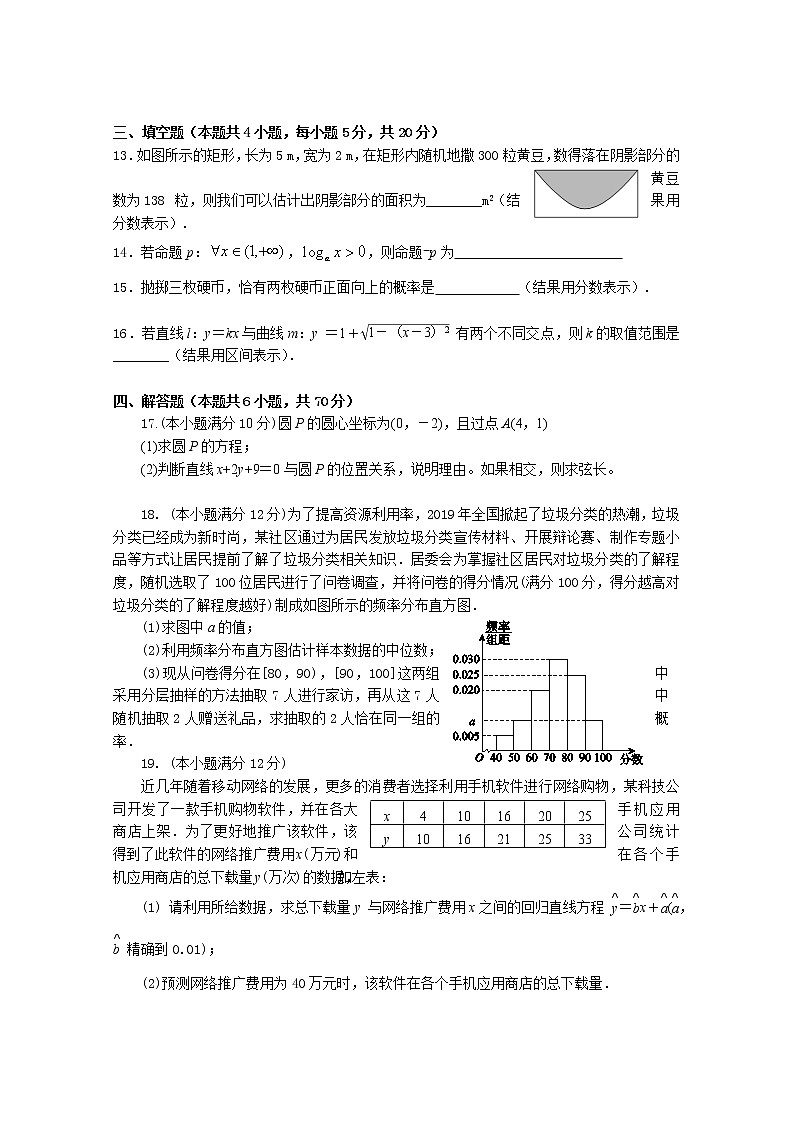 2021清远凤霞中学高二上学期期中考试数学试题含答案03