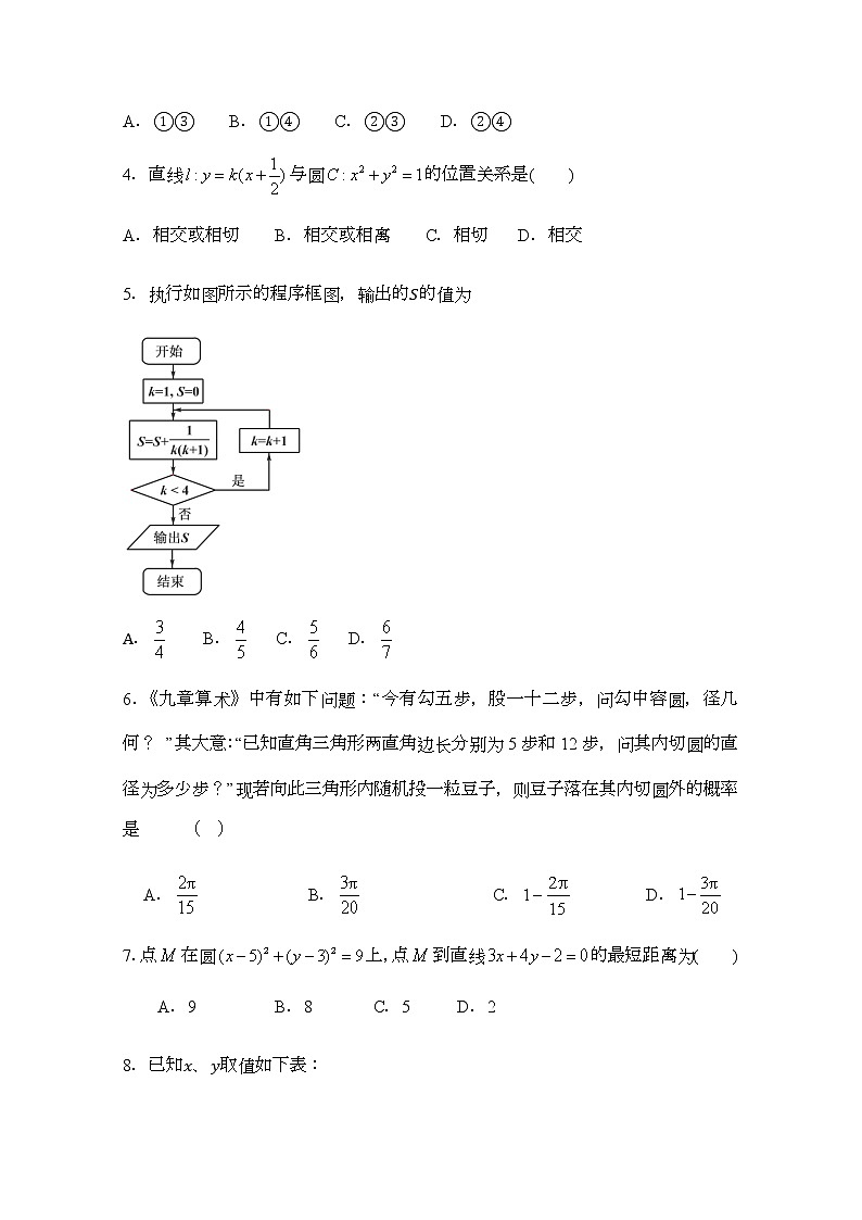 2021安徽省潜山二中高二上学期期中考试数学（理）试题含答案第2页