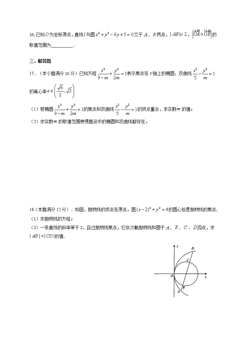 2021江西省上高二中高二上学期第二次月考数学（理）试题含答案第3页