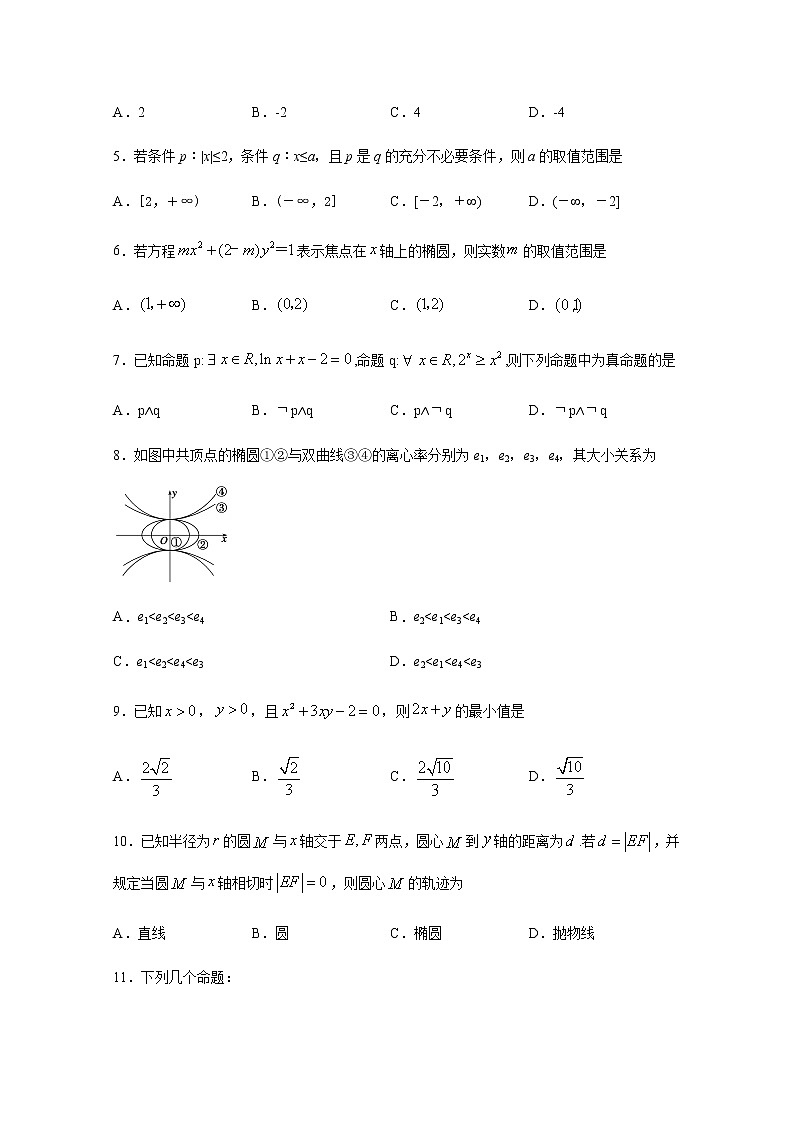 2021宜宾四中高二上学期第一次月考数学（文）试题含答案第2页