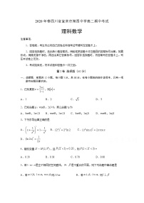 2020宜宾四中校高二下学期期中考试数学（理）试题含答案