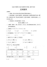 2020泸县四中高二下学期期中考试数学（文）试题含答案