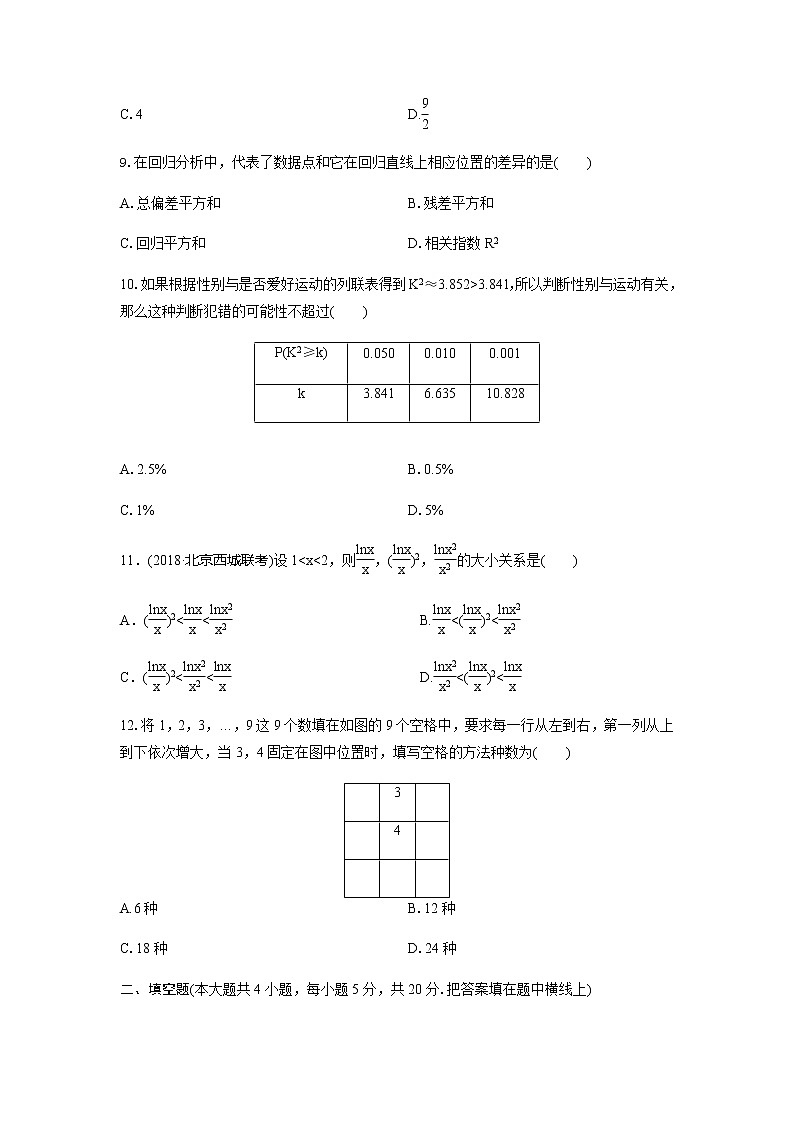 河南省洛阳市第一高级中学2019-2020学年高二5月月考数学（文）试题第3页