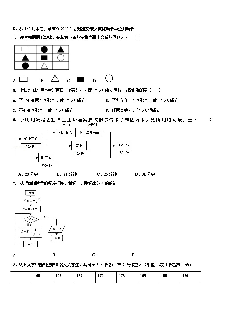 2020平顶山一中高二下学期开学考试数学（文）试题含答案02