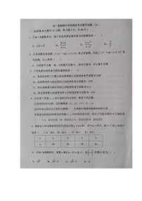 2020南阳一中高二下学期期中模拟数学（文）试题扫描版缺答案