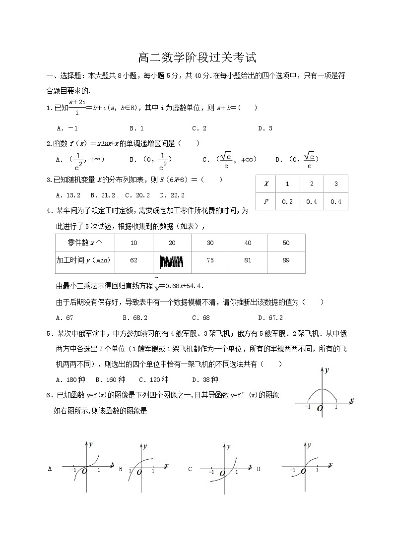 2020潍坊昌乐二中高二4月月考数学试题含答案第1页