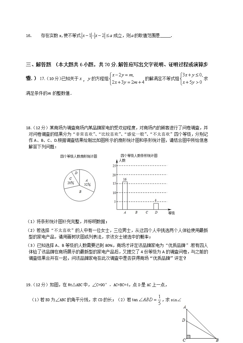 2021大连庄河高级中学高一初升高衔接考试数学试卷含答案第3页