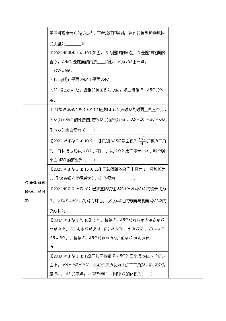 (新高考)高考数学二轮复习讲义05《空间几何体的表面积和体积》(解析版)第2页