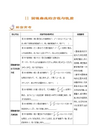 (新高考)高考数学二轮复习讲义11《圆锥曲线的方程与性质》(解析版)