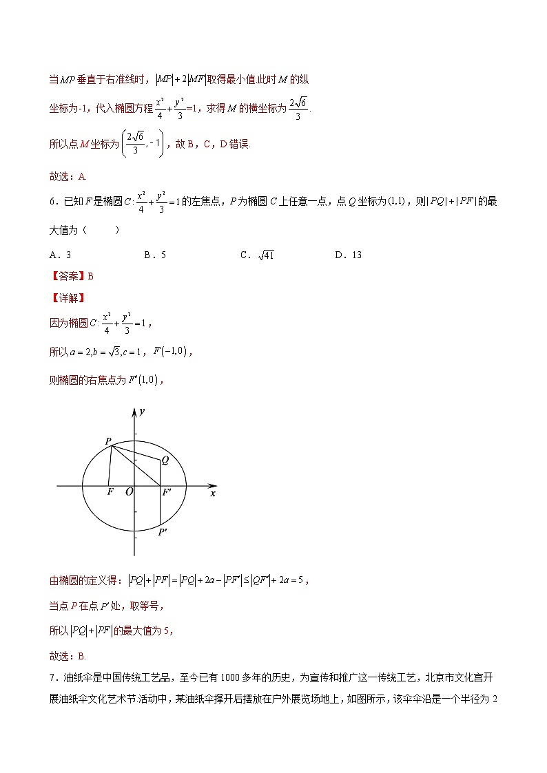 【培优分阶练】高中数学(人教A版2019)选修第一册 第3.1练《椭圆》培优分阶练（含解析）03