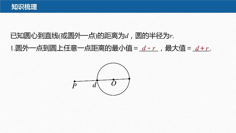 【最新版】新教材苏教版高中数学选择性必修一§2.3 习题课 与圆有关的最值(范围)问题【同步课件】06