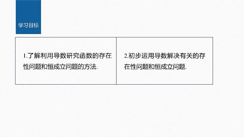 【最新版】新教材苏教版高中数学选择性必修一§5.3 习题课 函数的存在性问题与恒成立问题【同步课件】第2页