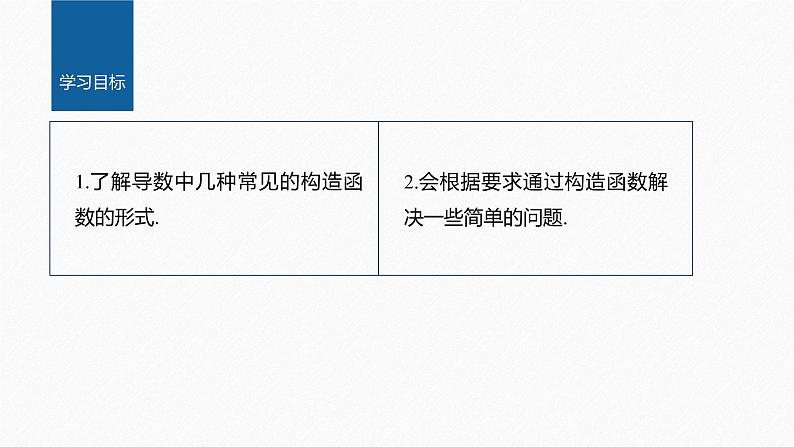 【最新版】新教材苏教版高中数学选择性必修一§5.3 习题课 导数中的函数构造问题【同步课件】02