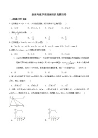 新高考数学实战演练仿真模拟卷1（2份打包，解析版+原卷版）