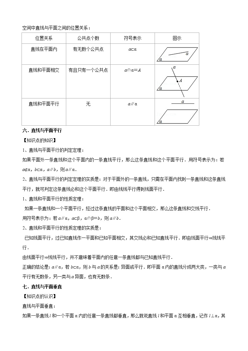 专题01空间直线与平面（7个考点）【知识梳理+解题方法+专题过关】-2022-2023学年高二数学上学期期中期末考点大串讲（沪教版2020必修第三册+选修一）（解析版）第3页