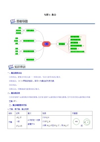 专题01 集合 （知识串讲+热考题型+专题训练）-2022-2023学年高一数学上学期期中期末考点大串讲（苏教版2019必修第一册）