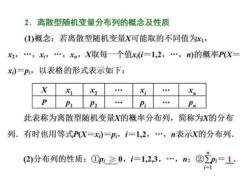 高考数学(理数)一轮复习课件：第十一章 计数原理、概率、随机变量及其分布列 第五节 离散型随机变量的分布列、均值与方差 (含详解)03