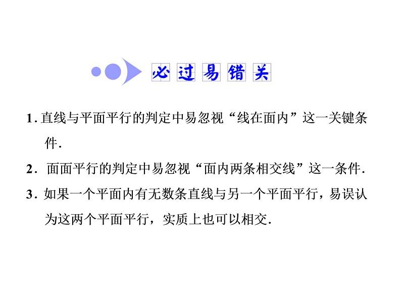高考数学(文数)一轮复习课件 第七章 立体几何 第四节 直线、平面平行的判定及其性质(含详解)第6页