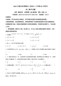 2023湖北省荆荆宜三校高三上学期10月联考数学试题含答案