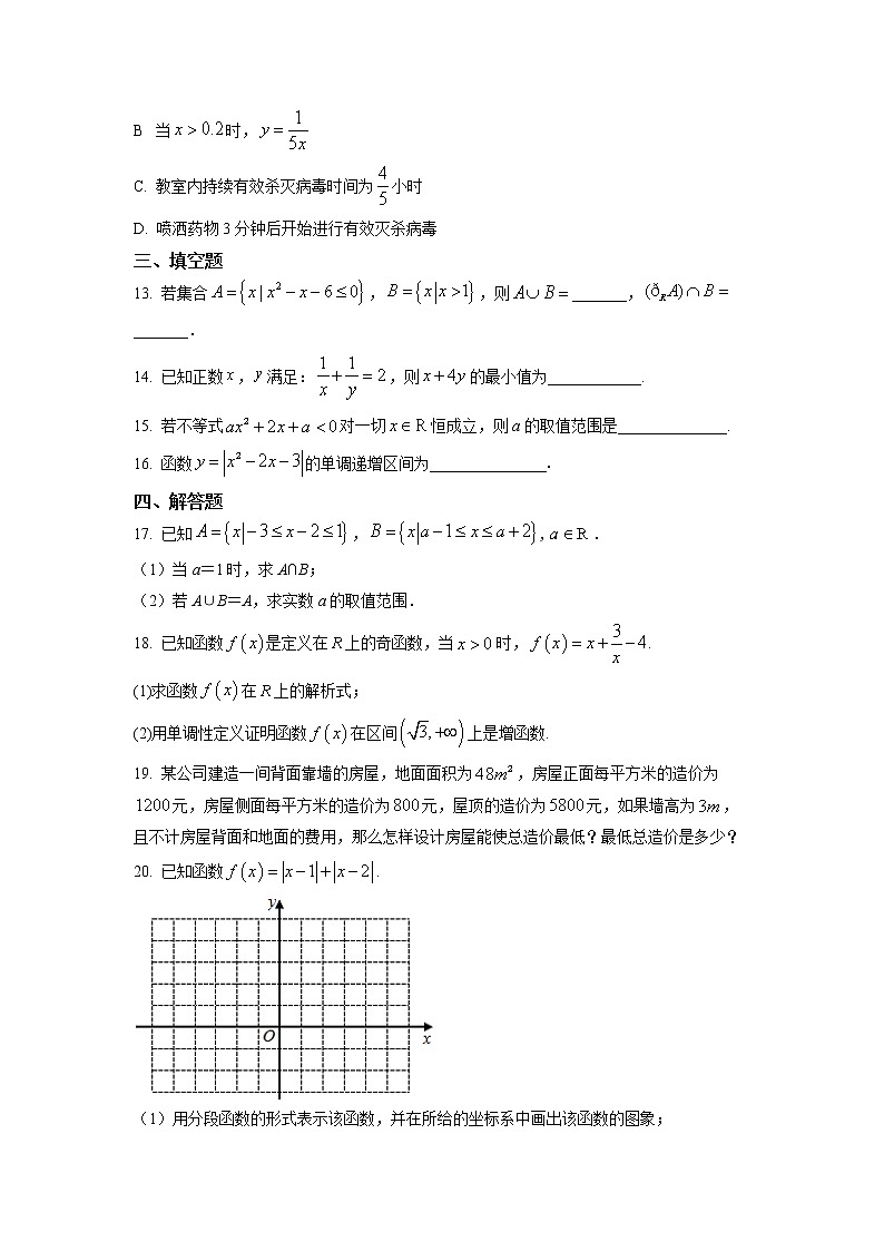 浙江省温州市永嘉县碧莲中学2021-2022学年高一上学期期中数学试题（人教A版2019必修第一册）第3页