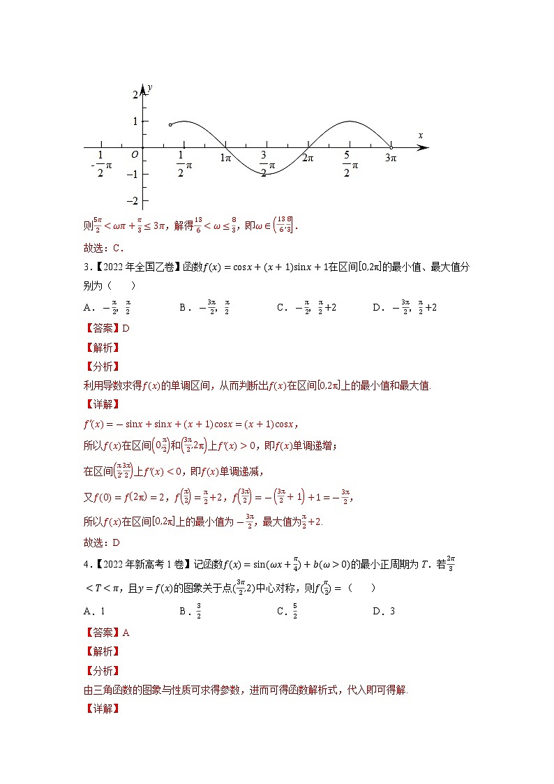 【2018-2022高考真题】高考数学五年真题汇编——专题09《三角函数》（教师版）（全国卷地区通用）第2页