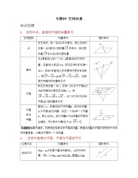 【高考大一轮单元复习】高考数学单元复习讲义与检测-专题09《空间向量》讲义（新高考专用）
