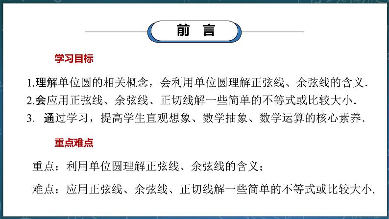 7.2.2《单位圆与三角函数线》课件PPT+教案03