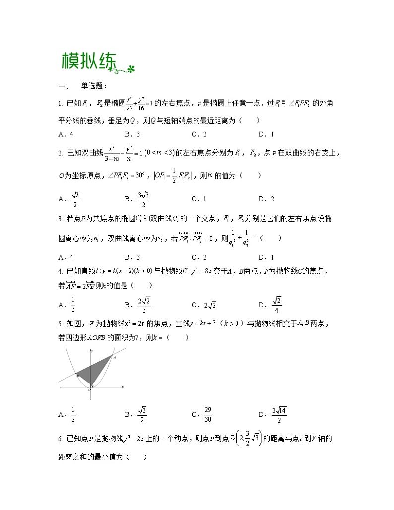 专题11 圆锥曲线（亮点练）03