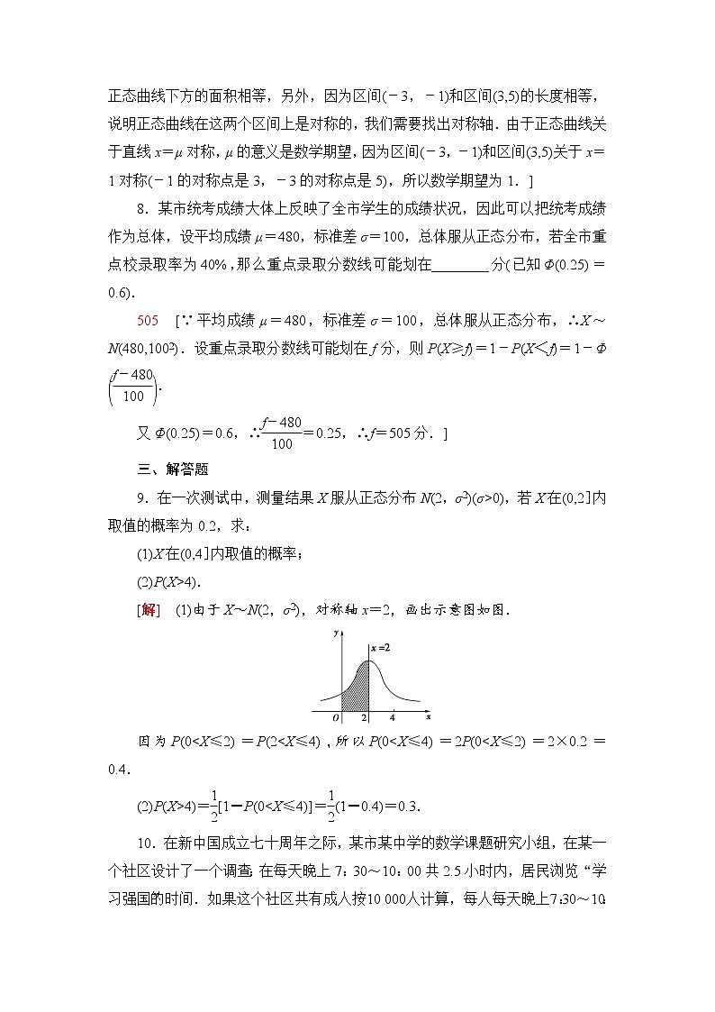 人教B版高中数学选择性必修第二册第4章4.2.5正态分布课件+学案+练习含答案03