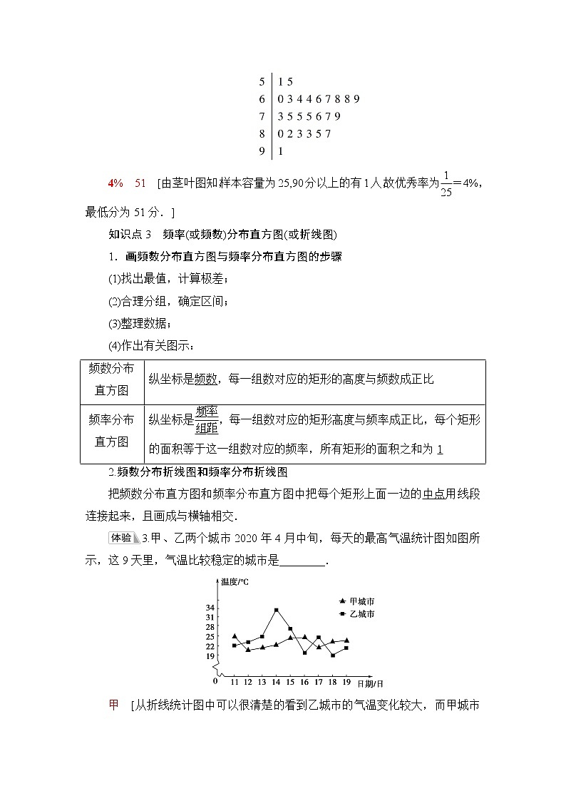 人教B版高中数学必修第二册第5章5.15.1.3数据的直观表示课件+学案+练习含答案03