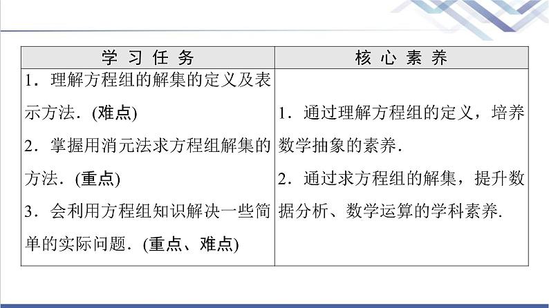 人教B版高中数学必修第一册第2章2.12.1.3方程组的解集课件+学案+练习含答案02