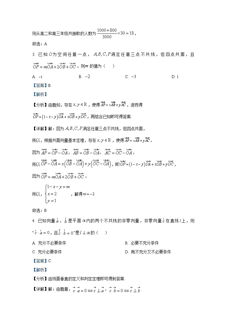 浙江省杭州第二中学2022-2023学年高二数学上学期期中试题B卷（Word版附解析）第2页