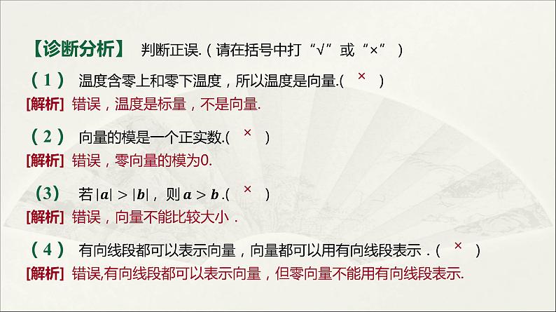 人教A版 (2019) 高中数学  必修 第二册  6.1.1 向量的概念 课件第6页