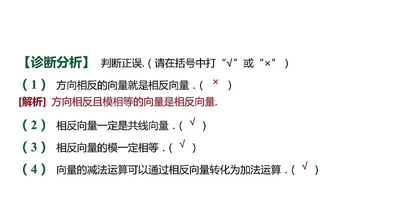 人教B版 (2019) 高中数学 必修 第二册 6.1.3向量的减法 课件第6页
