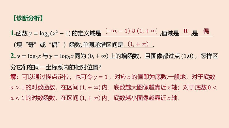 人教B版 (2019) 高中数学 必修 第二册 4.2.3 对数函数的性质与图像-第2课时 课件第4页